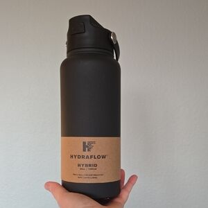 Hydraflow Hybrid Triple Insulated Vacuum Bottle with Flip Straw, 34 oz